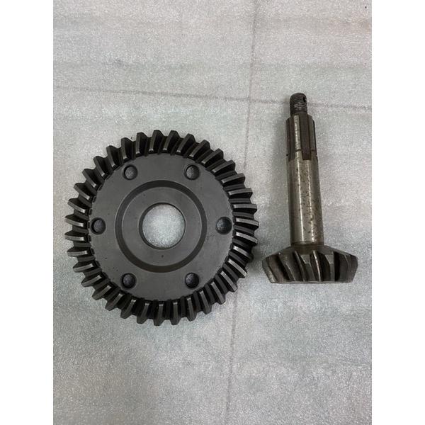 Bộ bánh răng cùi dứa,cùi thơm 14/35 cầu nhanh,dùng thay thế lắp ráp cho cầu liền,cầu rút,cầu bổ đôi,cầu sọ.14 và 35 răng