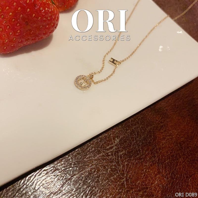 Dây chuyền nữ mặt chữ Herme thời trang ORI ACCESSORIES D089