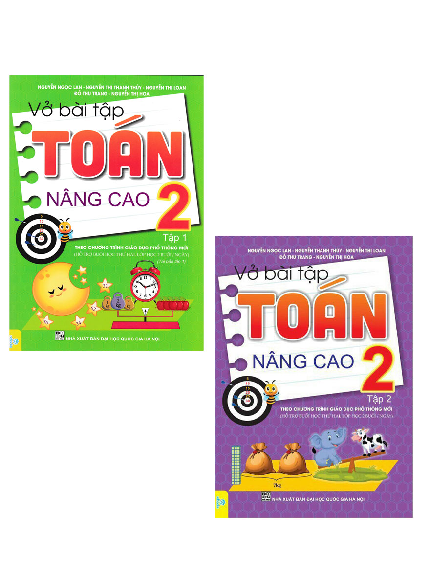 Combo Vở Bài Tập Toán Nâng Cao 2 - Tập 1 + 2 - ND