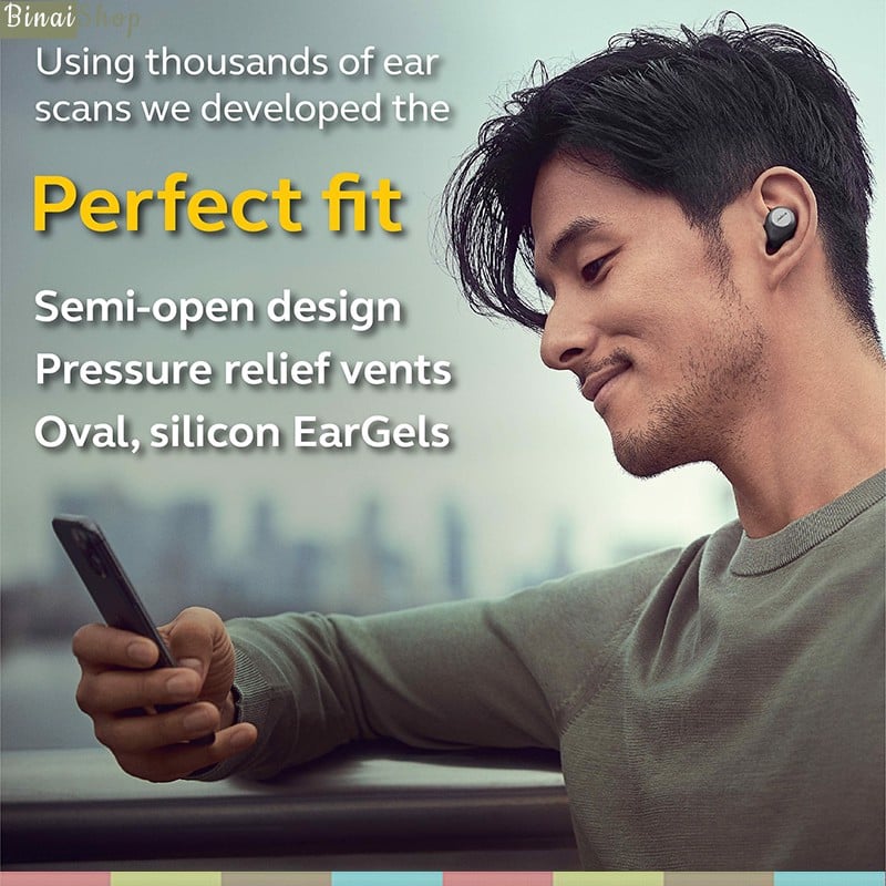 Jabra Elite 85T - Tai Nghe Bluetooth 5.0, Nghe Nhạc, Đàm Thoại, Chống Nước IPX4, 6 Micro Tích Hợp Chống Ồn - Hàng chính hãng