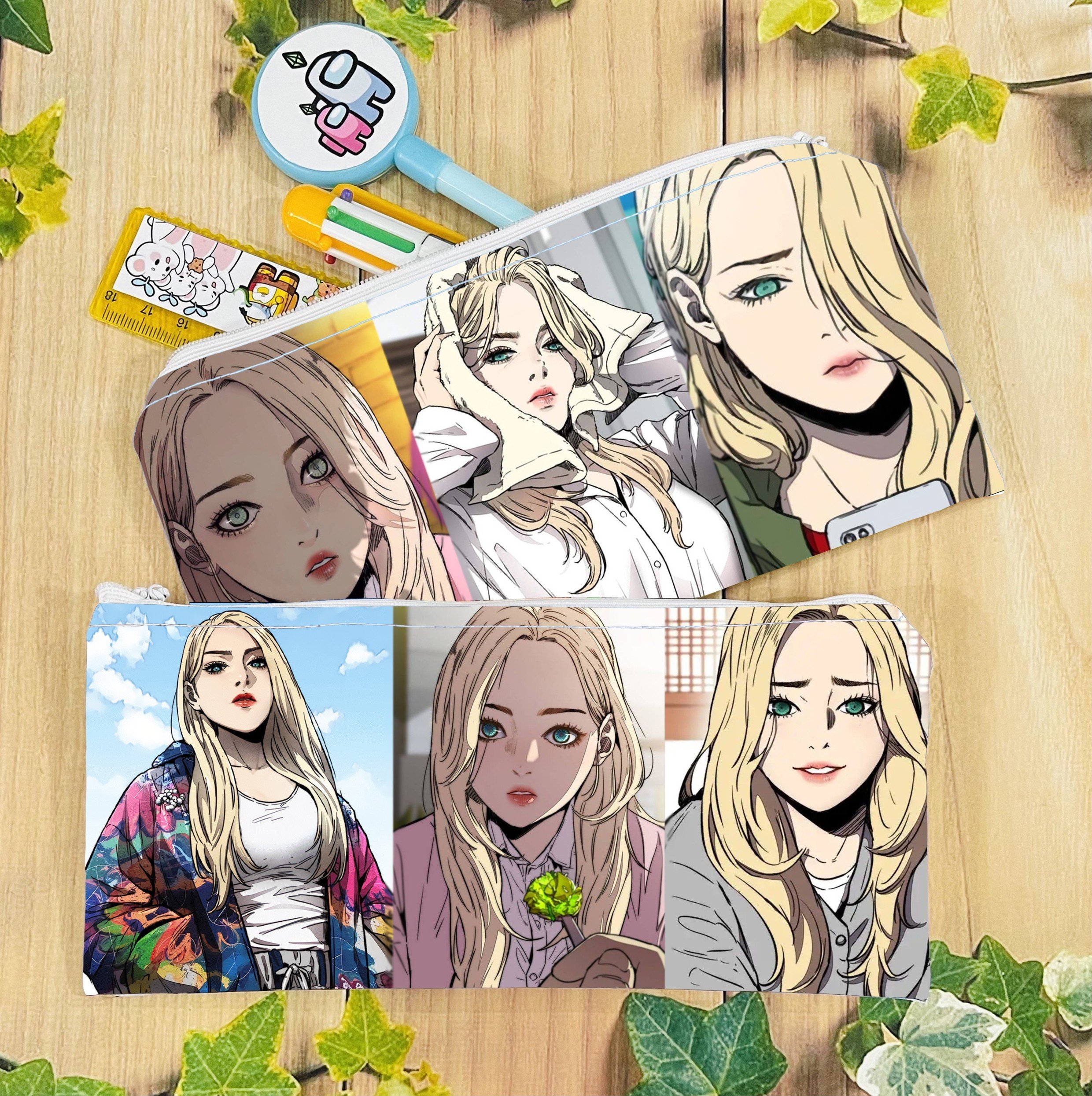 Hộp bút owen knight bl /ví bút  bóp viết anime owen knight