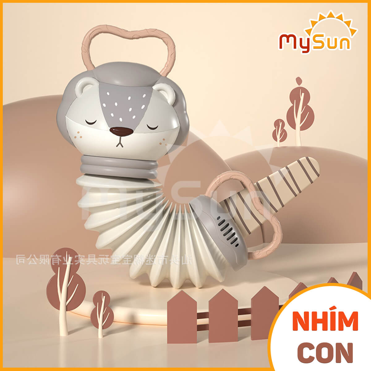 Đàn Accordion đồ chơi treo nôi dụng cụ có phát âm nhạc thông minh cho bé MySun.