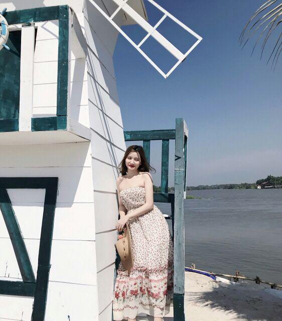 ĐẦM MAXI CUP NGỰC HOA NHÍ NGỌT NGÀO