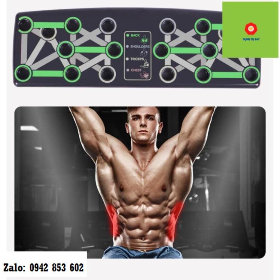 Dụng cụ tập hít đất - Bàn tập chống đẩy, tập gym các nhóm cơ ngực tay vai lưng đa năng