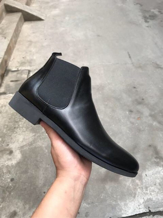 Giày Nam Chelsea Boots Tăng Chiều Cao Cổ Lửng Đẳng Cấp BT28