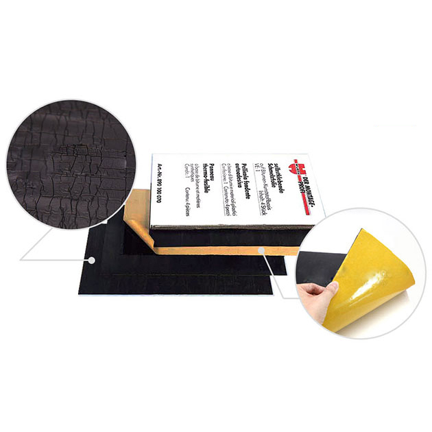 Hộp 4 Tấm dán tiêu âm sàn Bitumen Polymer Wurth Self-Adhesive Fusible Layer 0890100070 (1000 x 500 x 2.8 mm)