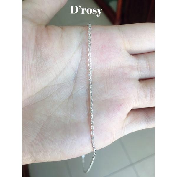 Dây chuyền bạc chữ O cho bé yêu dài 34-36 cm chuẩn bạc ta nguyên chất