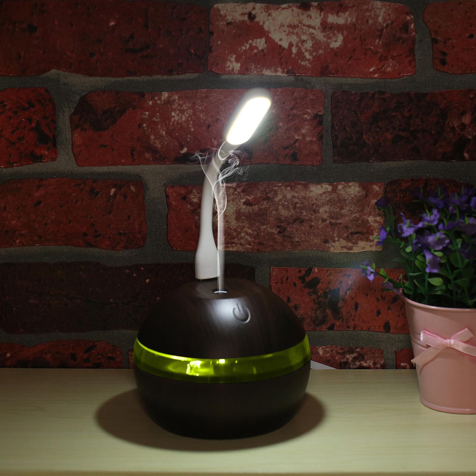 Essential Oil Diffuser with Small Fan LED Light Mist Purifier Bedroom