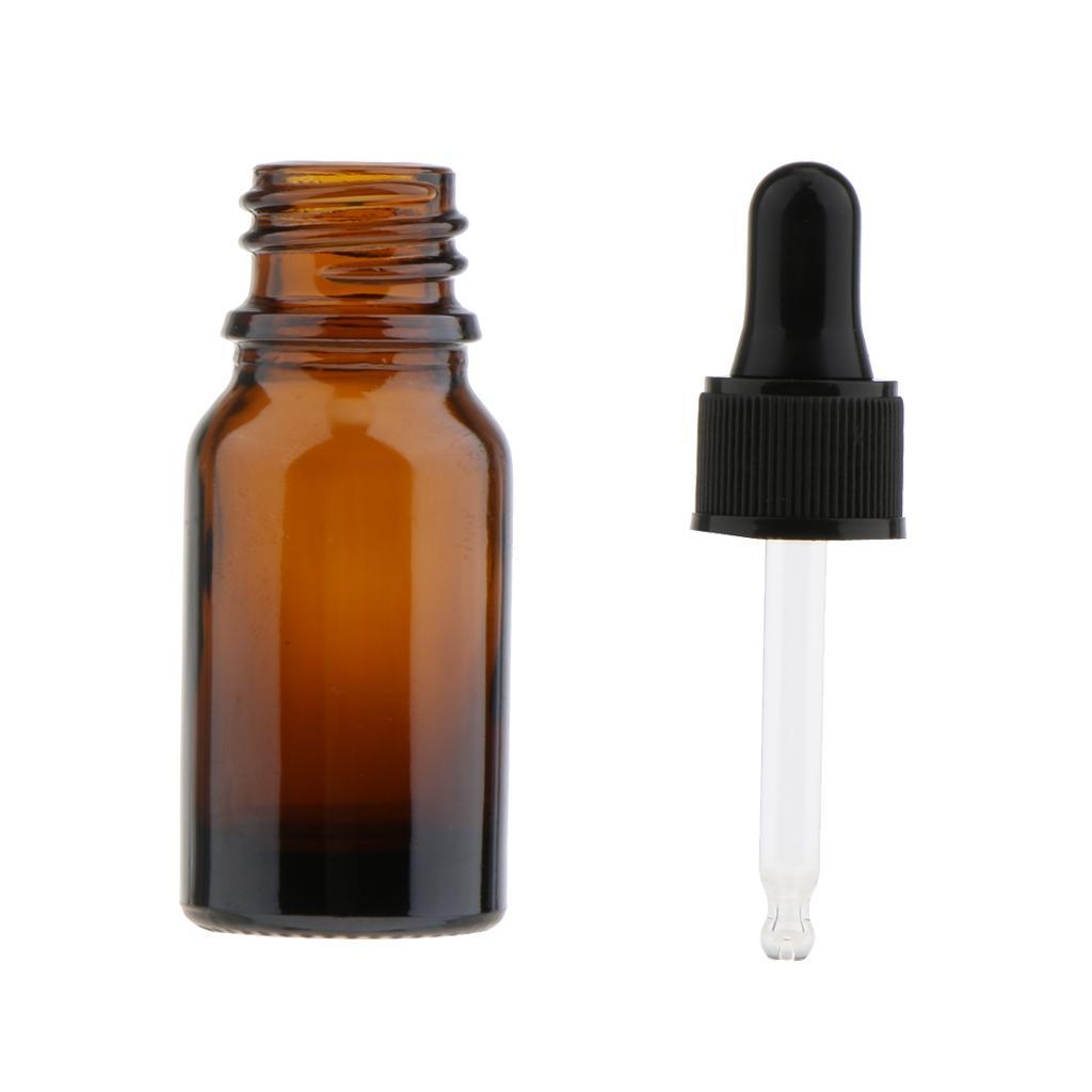 24x Glass Refill Eye Dropper Bottles Essential Oil Perfume Pipette Vials
