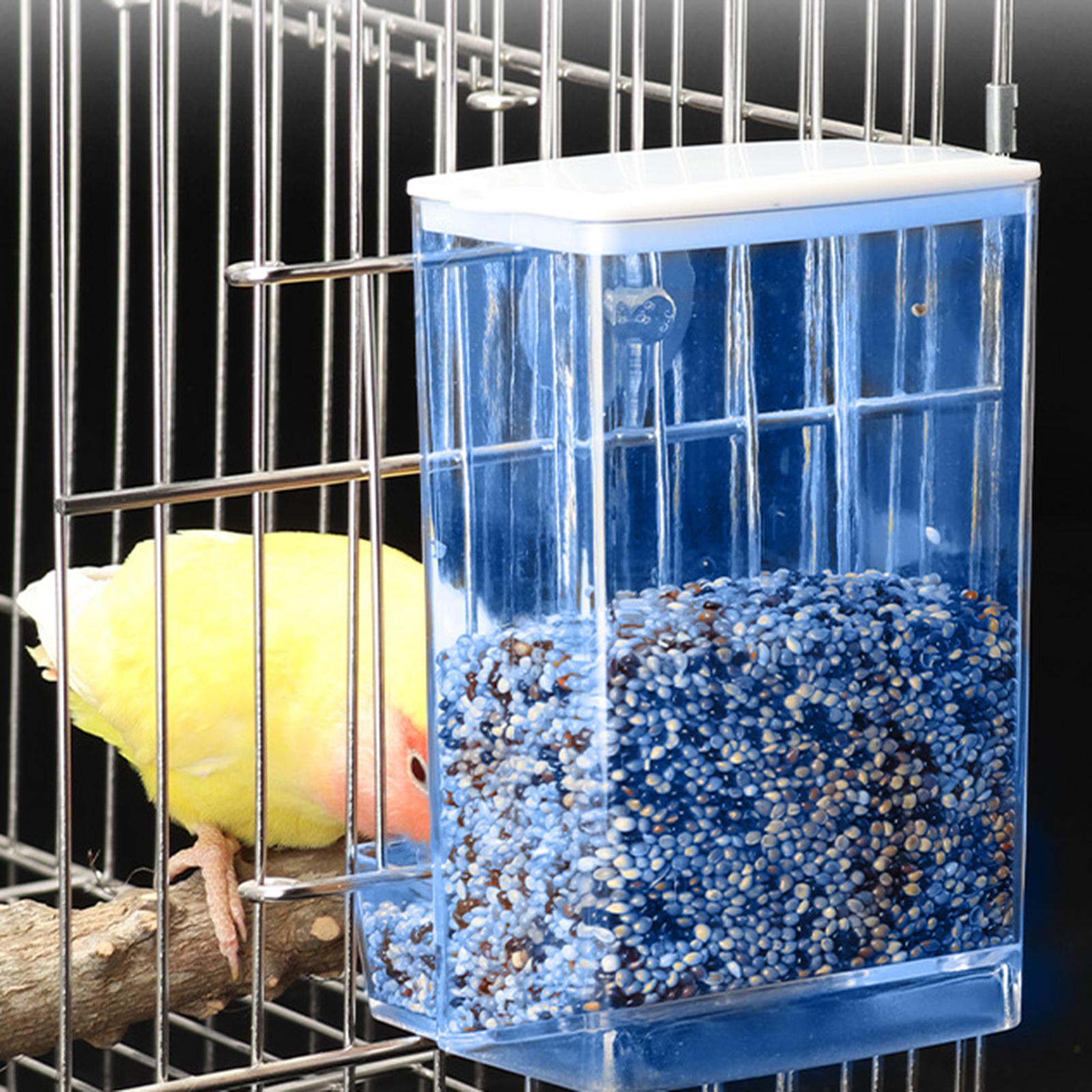 Bird Feeder - Parrot  Food Container Automatic Feeder for Small to Medium Birds