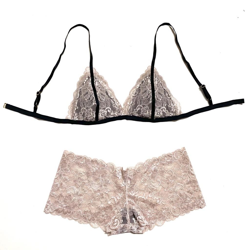 HISEXY Mã B109 Set Đồ Lót Bralette Ren Cao Cấp Thiết Kế Gọng Mỏng Kiểu quần T