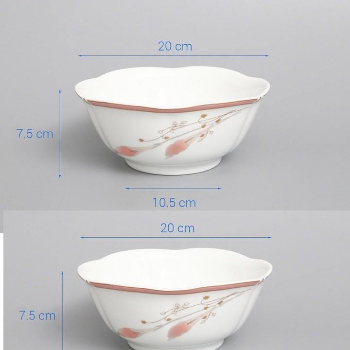 Tô canh sứ  Việt Nam hoa 1012 cao cấp