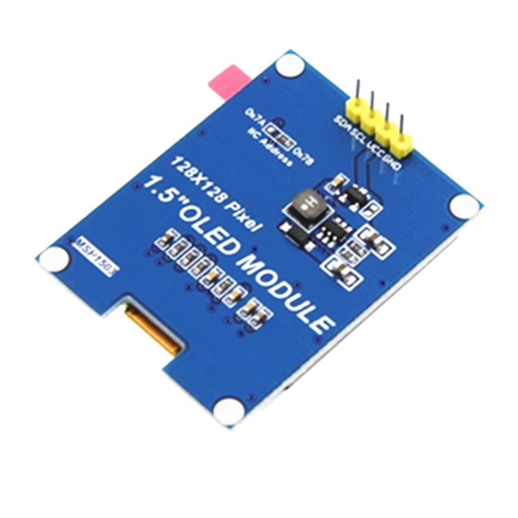 2 Pcs 1.5inch OLED Display Module I2C IIC 128x128 SSD1327 for