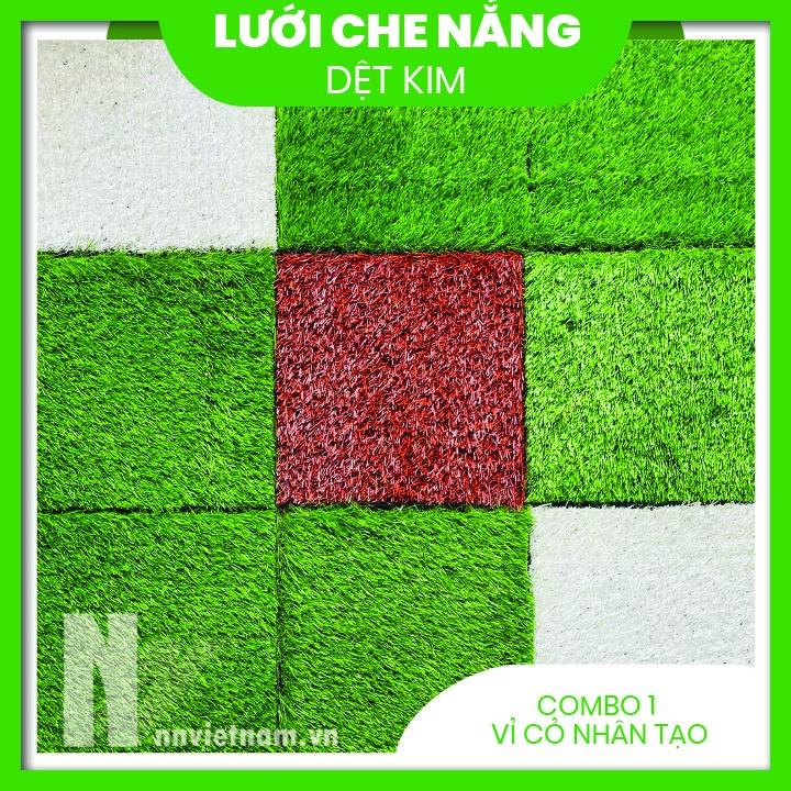 ⌈Vỉ cỏ nhân tạo 30cm x 30cm⌋ Thảm cỏ nhân tạo HÀNG XỊN XÒ trang trí sân vườn