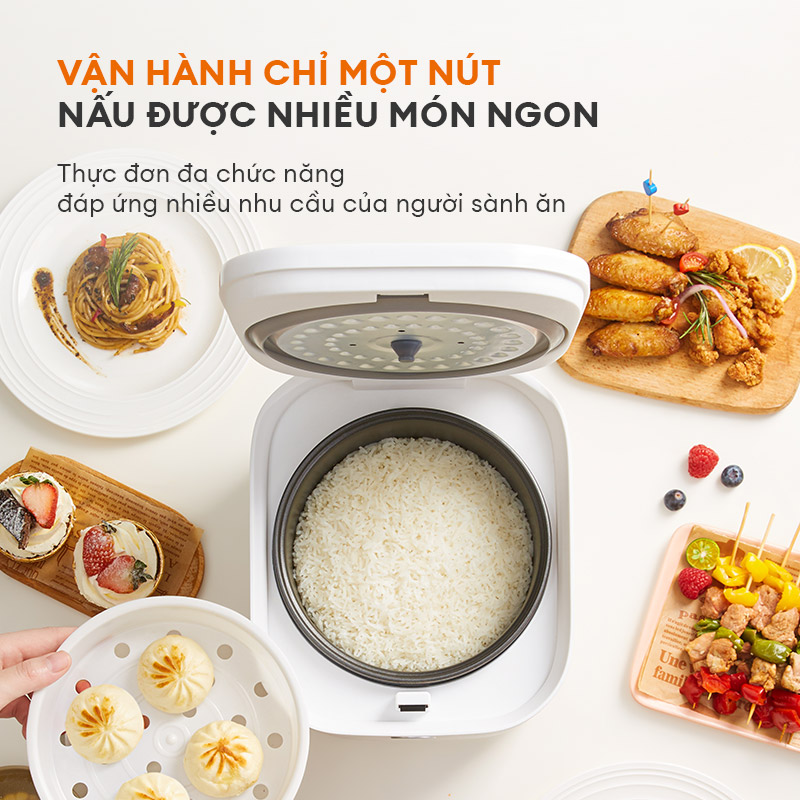 Nồi cơm điện thông minh GAABOR dung tích lớn lòng nồi 1.2L - 1.8L - Hàng chính hãng