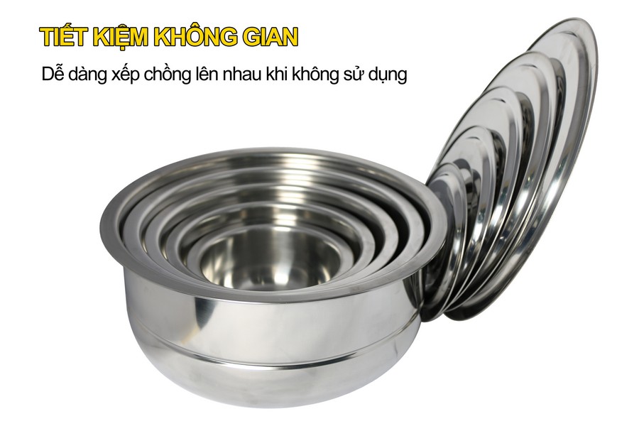 Bộ nồi inox 8 món kèm xửng MK 204 (dùng được tất cả các loại bếp)