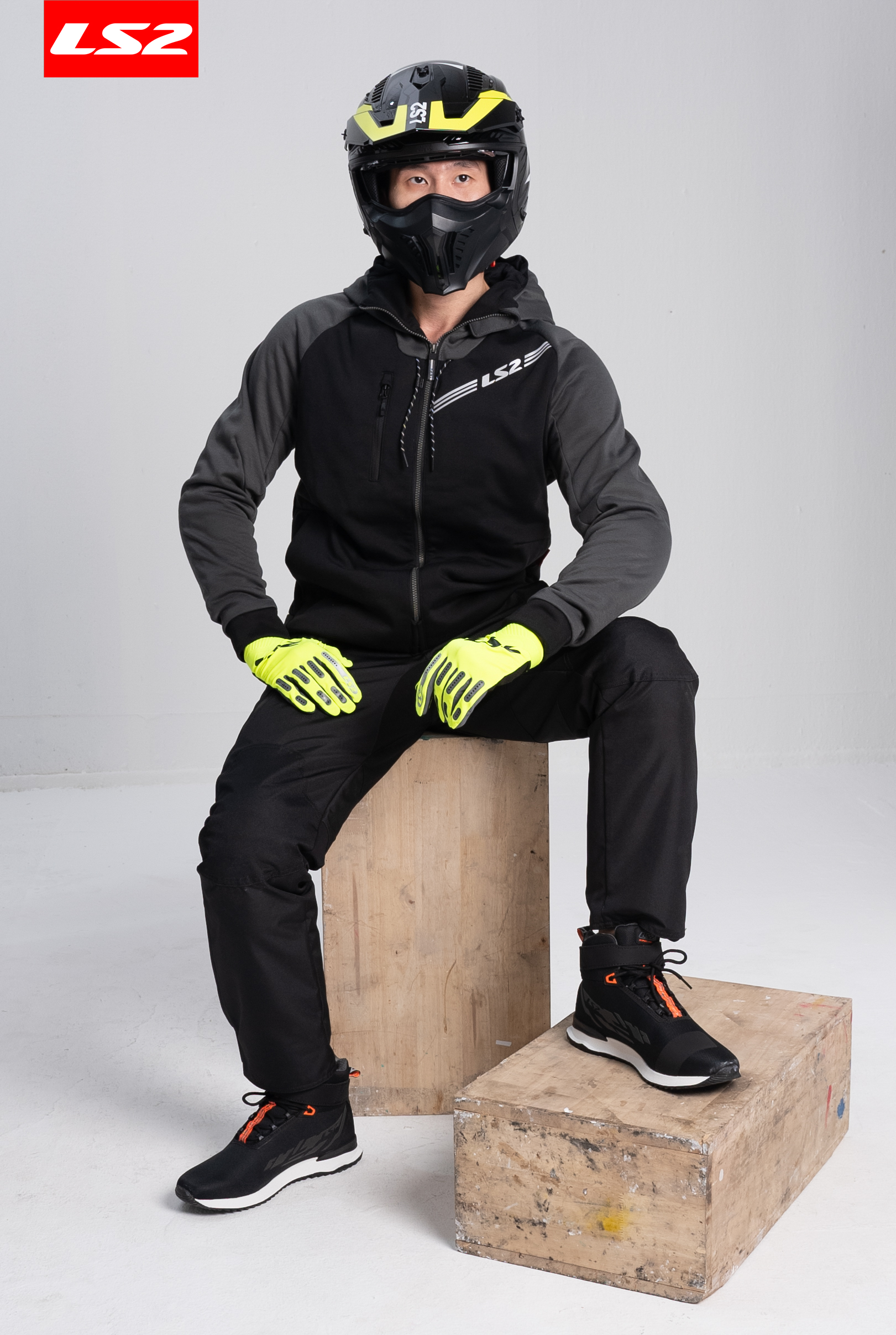 Áo Hoodie Bảo Hộ Mô Tô, Xe Máy LS2 Throttle Man