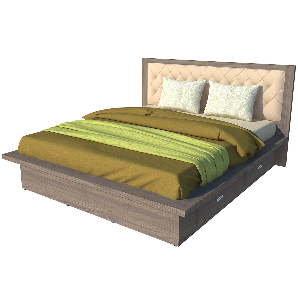 Giường ngủ 2 hộc kéo Tundo 140cm x 200cm