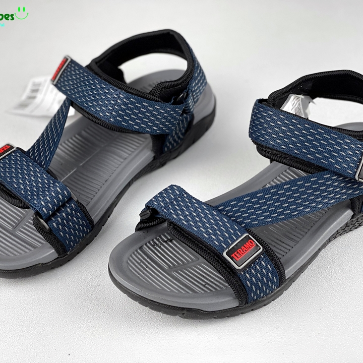 Giày sandal, dép sandal nam Teramo đế cao su nguyên chất, siêu nhẹ, quai dù chắc chắn, đế có rãnh chống trượt an toàn, TRM HỌA TIẾT 3 quai