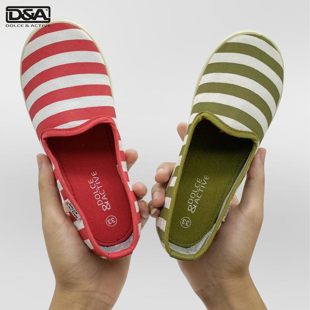 Giày trẻ em D&amp;A EP G1936 kẻ đỏ