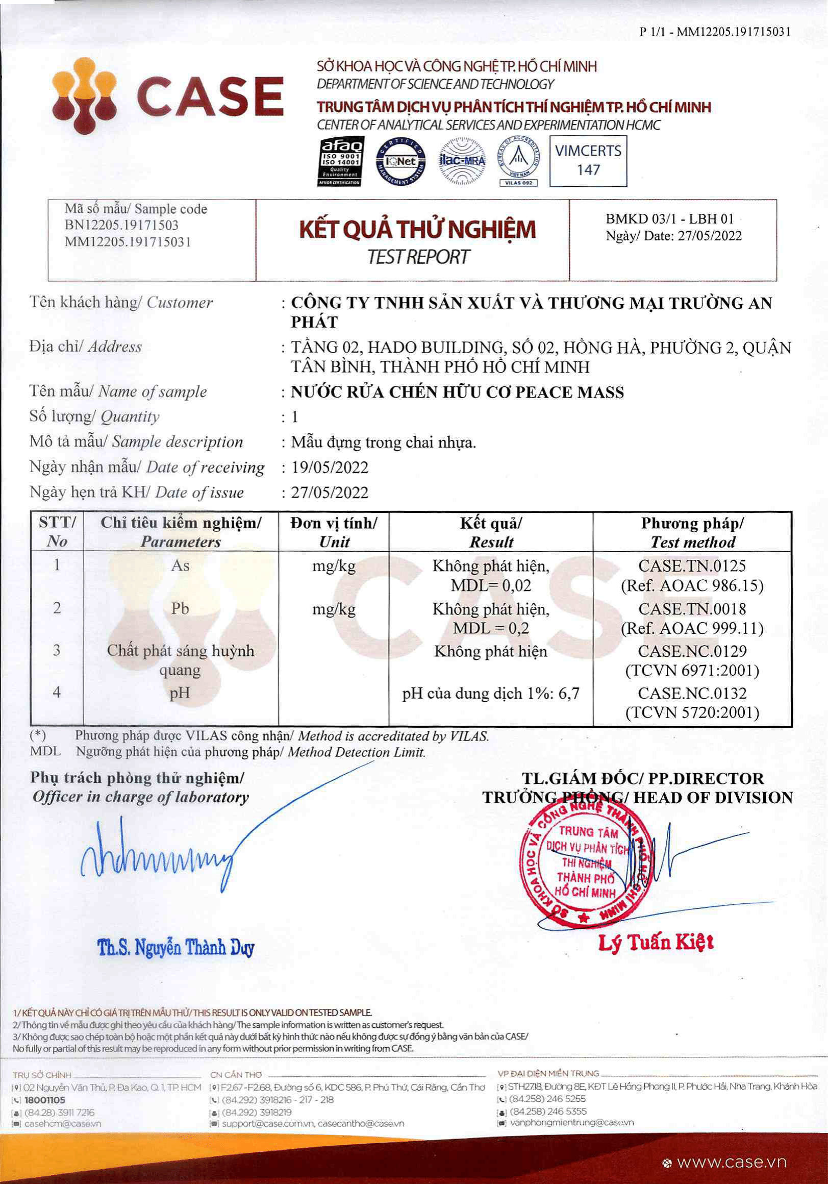 Nước rửa chén Peace Mass gốc thực vật (plant-based) hữu cơ, thân thiện môi trường