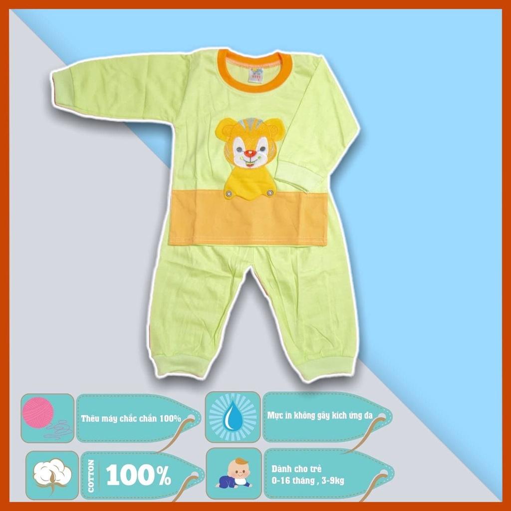 Set áo quần trẻ sơ sinh  hình hổ con - 5 màu - dành cho trẻ 3 - 9kg - cotton 100%