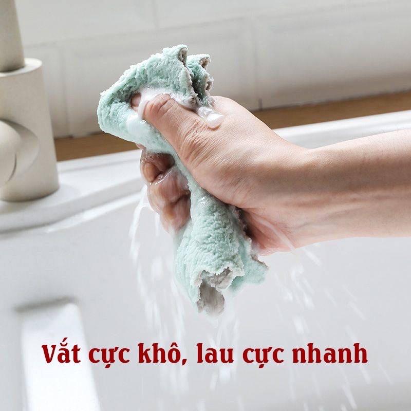 Khăn lau đa năng nhà bếp vệ sinh nhà cửa bàn bếp chất liệu cực mềm siêu thấm