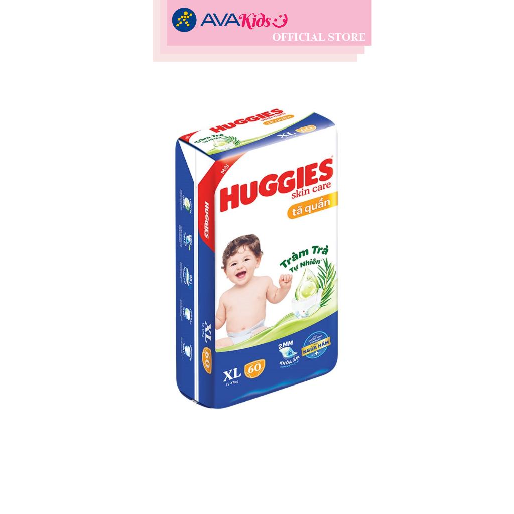 Tã quần Huggies Skincare cực đại size XL 60 miếng (12 - 17 kg)