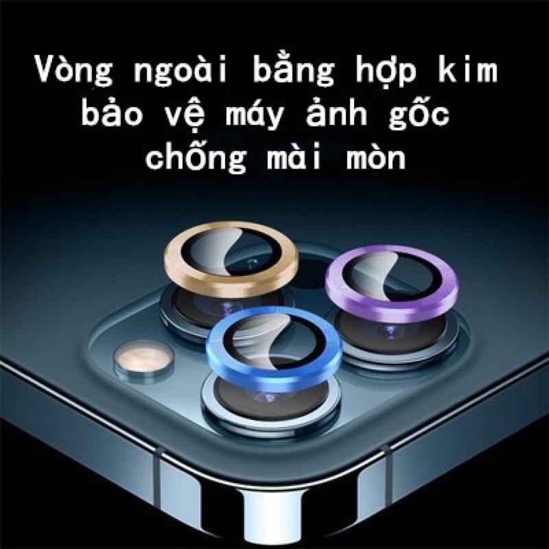 VIỀN NHÔM BẢO VỆ CAMERA ĐỦ MÀU THEO MÁY DÀNH CHO IPHONE 11/11PRO/11ROMAX/12MINI/12/12PRO/12PROMAX