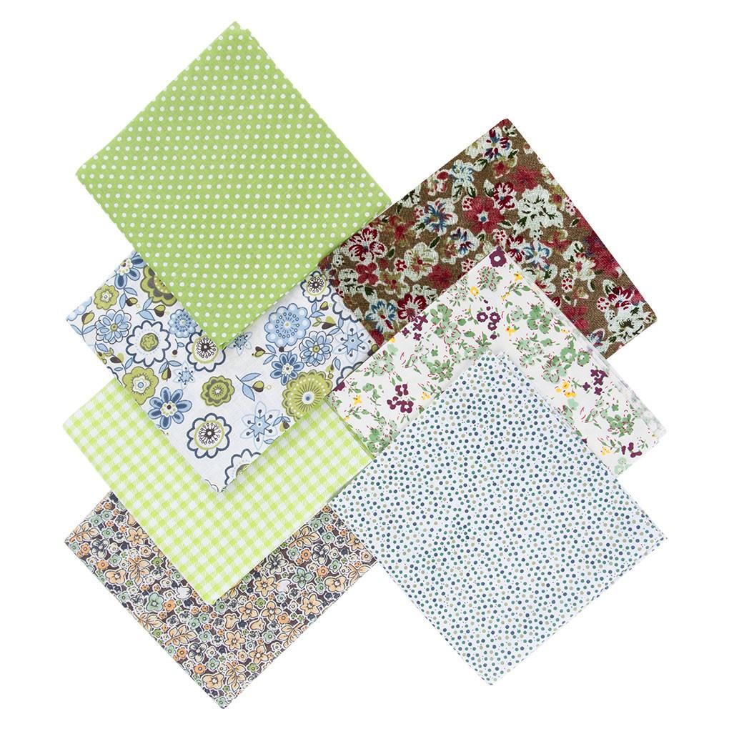 Set 7 Tấm Vải Cotton 50x50cm Chuyên Dụng May Vá