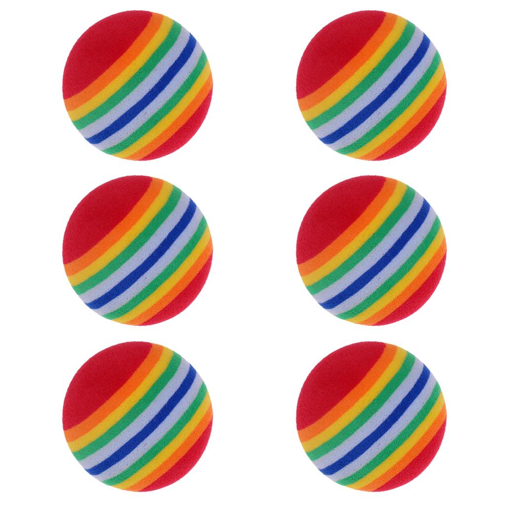 6 Pieces Light Soft Sponge Golf Practice Training Balls Golf Accessories