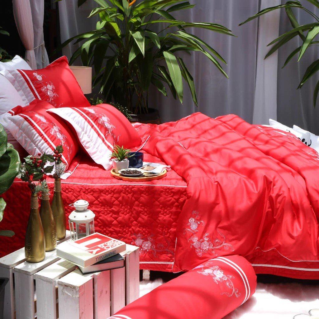 Bộ Ga Chần Gòn Tencel Edena 748 Gồm 5 Món