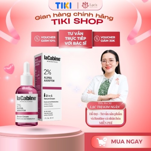 SERUM MỜ THÂM, SÁNG DA - LaCabine 2% Alpha Arbutin Serum cream 30ML