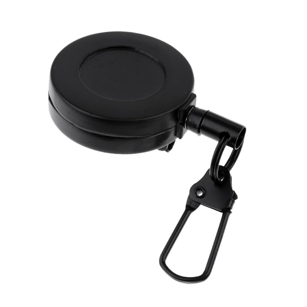 Key Chain Fly Fishing Zinger Retractor Steel Rope Carabiner Clip