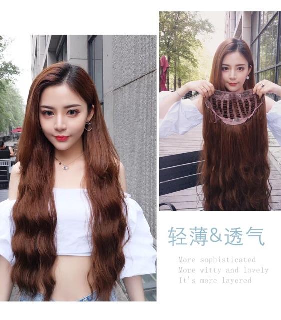 ️ TẶNG XỊT DƯỠNG️ TÓC KẸP U NỬA ĐẦU SÓNG TRỤC BẢNG 6 MÀU DÀI 60CM
