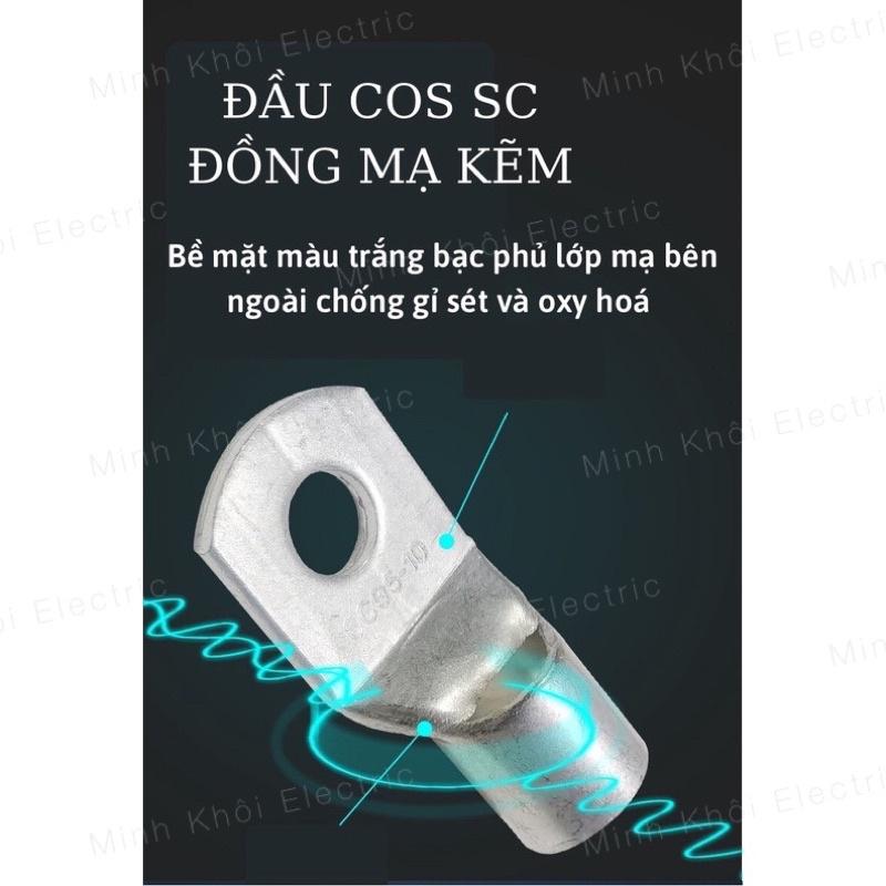 cos trần SC,cốt đồng mạ kẽm chống oxi hoá,cos dây điện, cosse