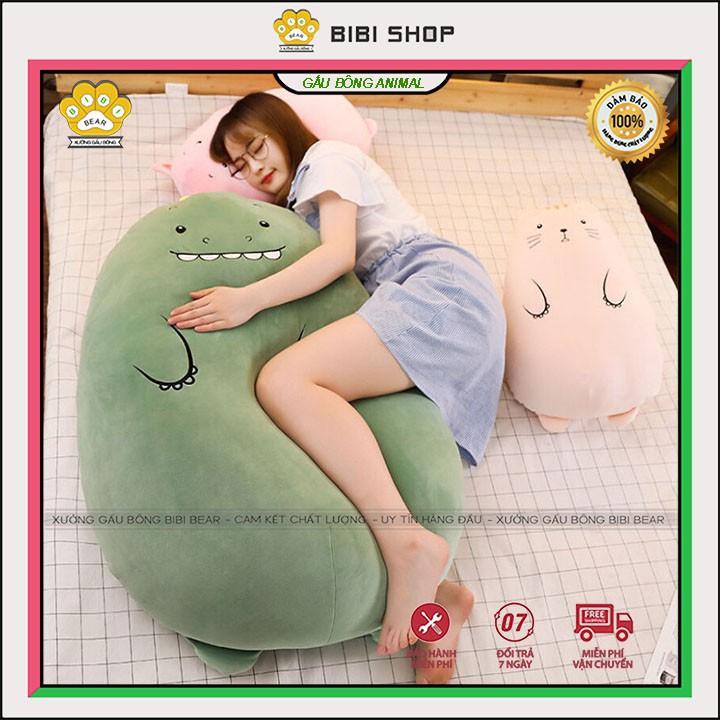 Gấu Bông Animal Size 50 Béo Ú Cute ,Gối Ôm Animal Vải Siêu Mềm Mịn