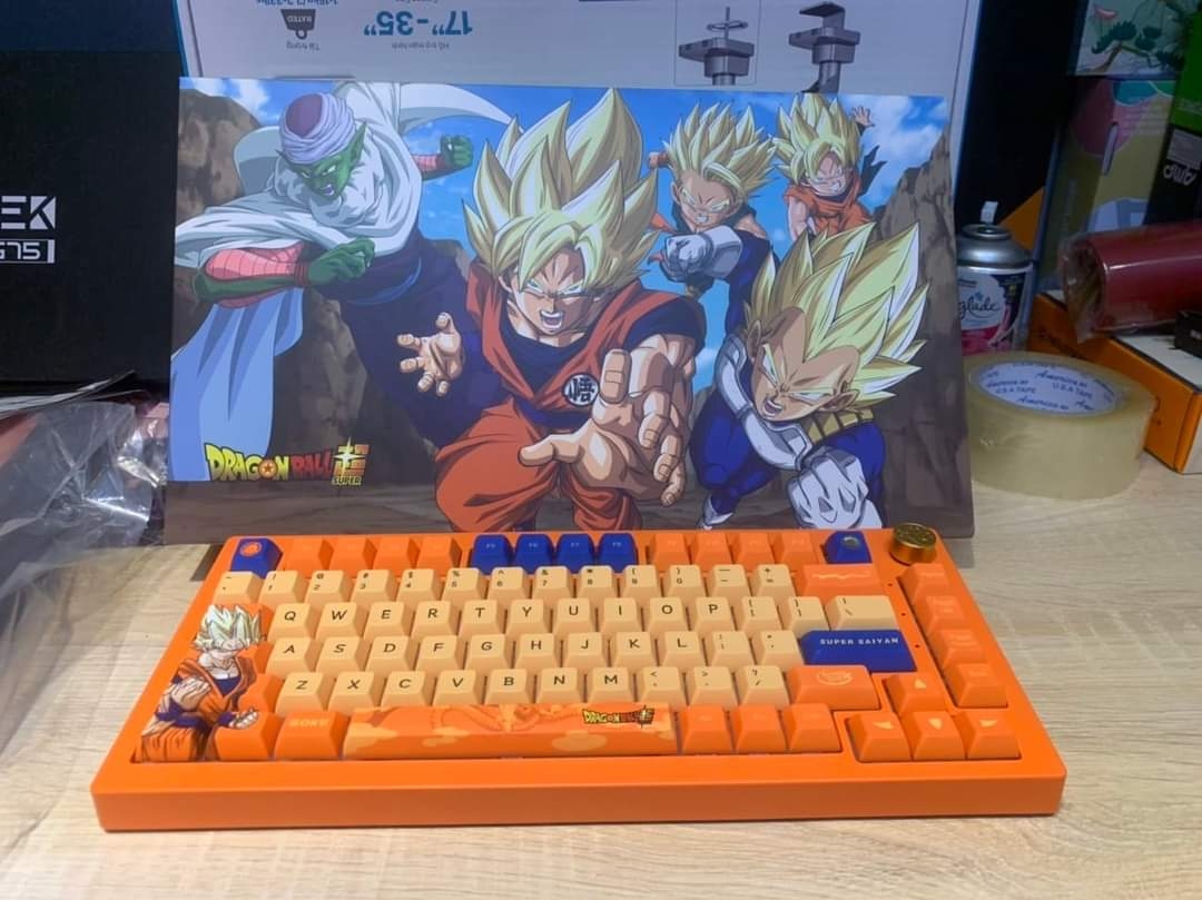 [Mới, hàng chính hãng] Bàn phím AKKO 5075B Plus Dragon Ball Super – Goku (Multi-modes/RGB/Hotswap/Gasket mount)