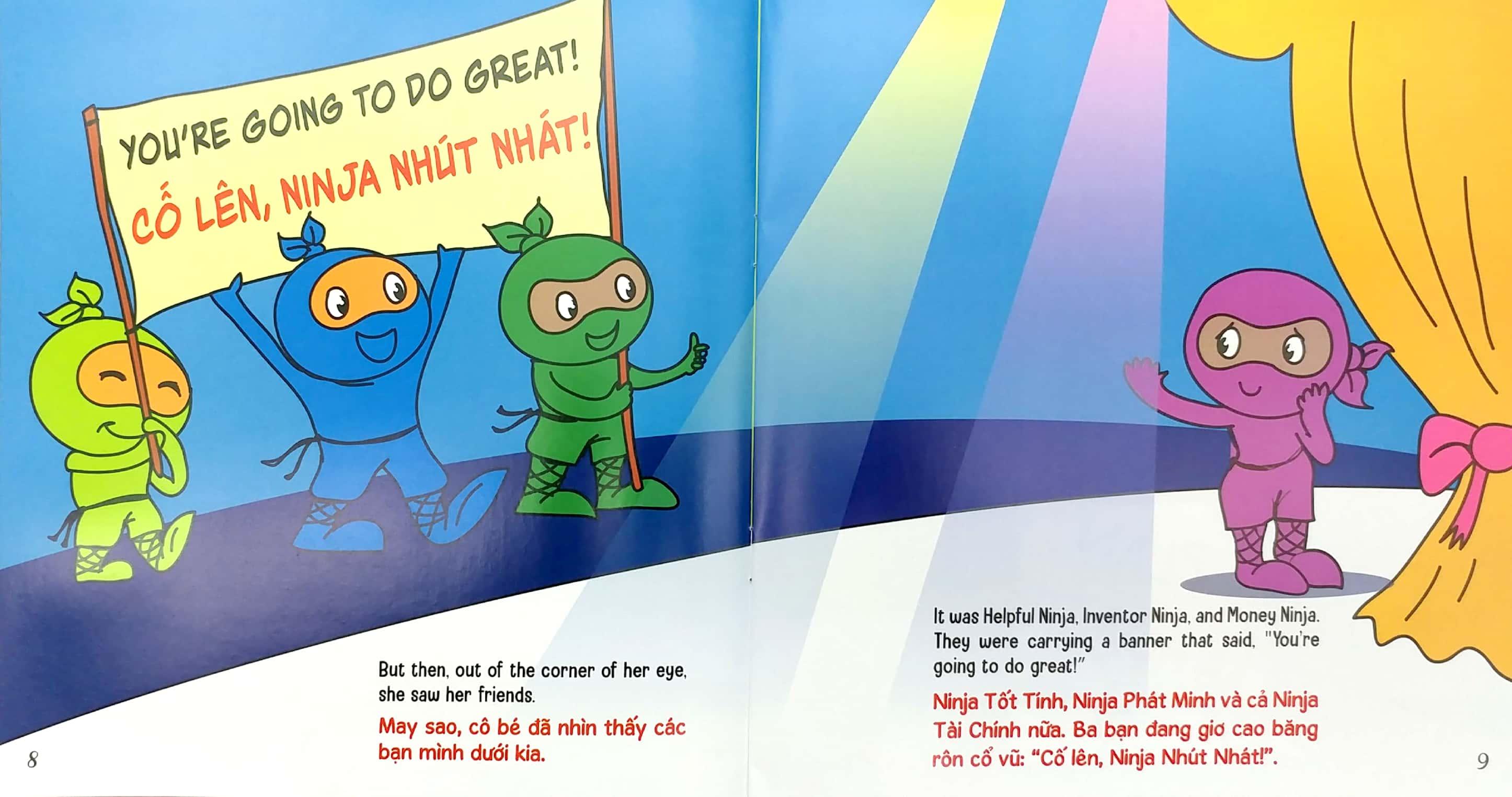 Sách Ninja Nhí - Rèn Luyện Tư Duy Tích Cực - Ninja Tốt Tính (Song Ngữ)
