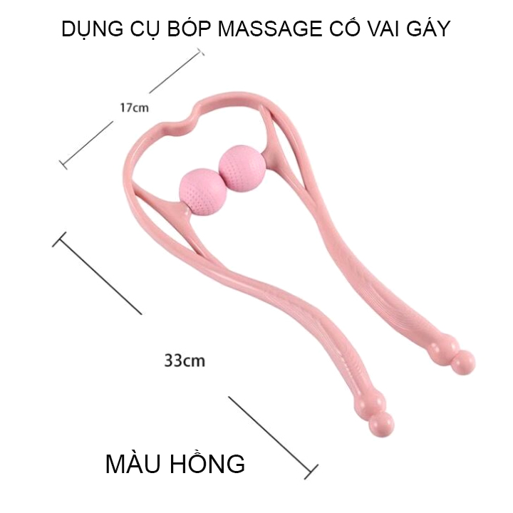 Dụng cụ bóp massage cổ vai gáy bằng tay, làm bằng nhựa PP-TPR mềm, dẻo