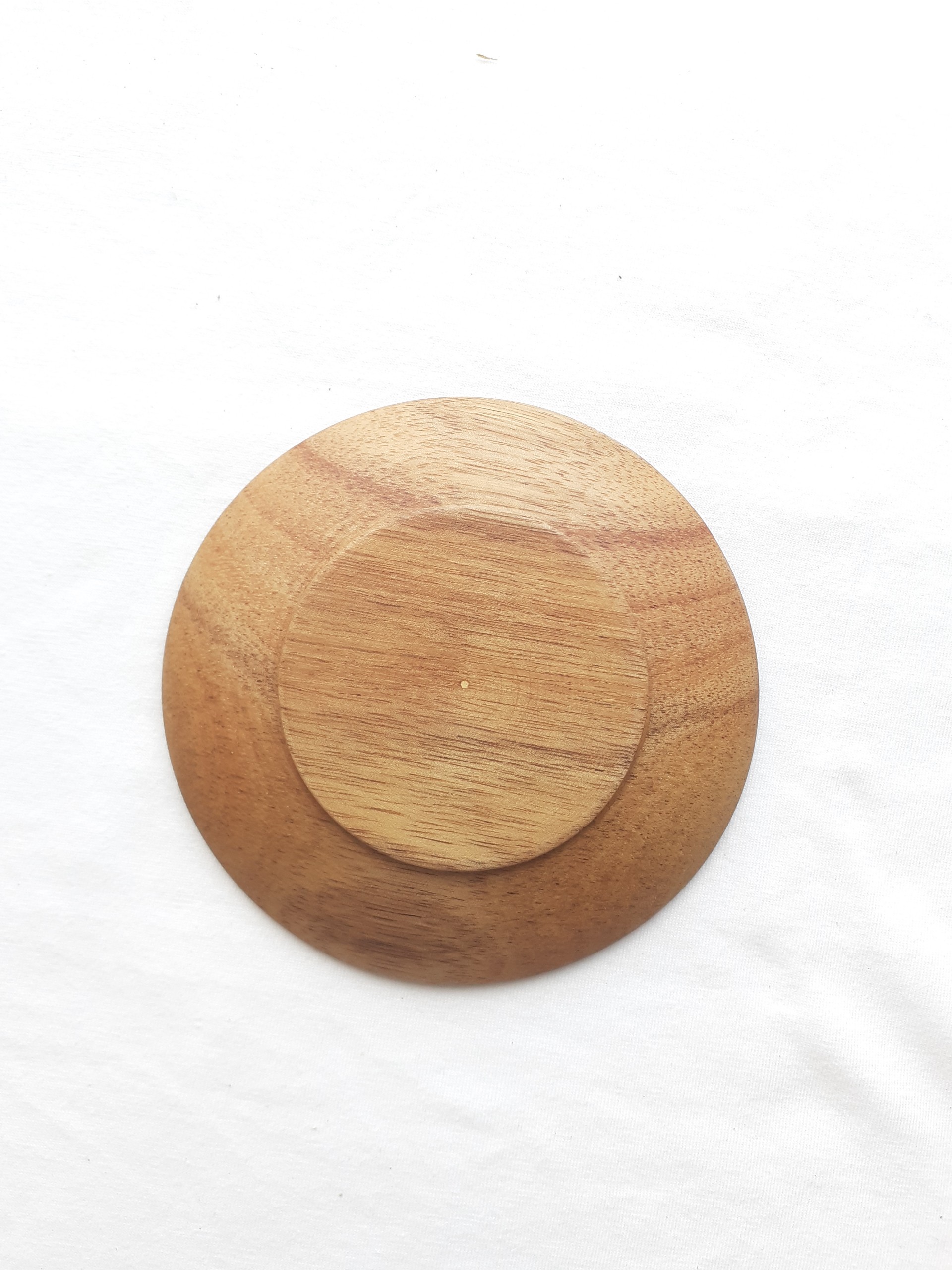 Bộ 6 đĩa gỗ KEO tròn nhỏ lót cốc, ly 10 cm ( ĐG 01 )