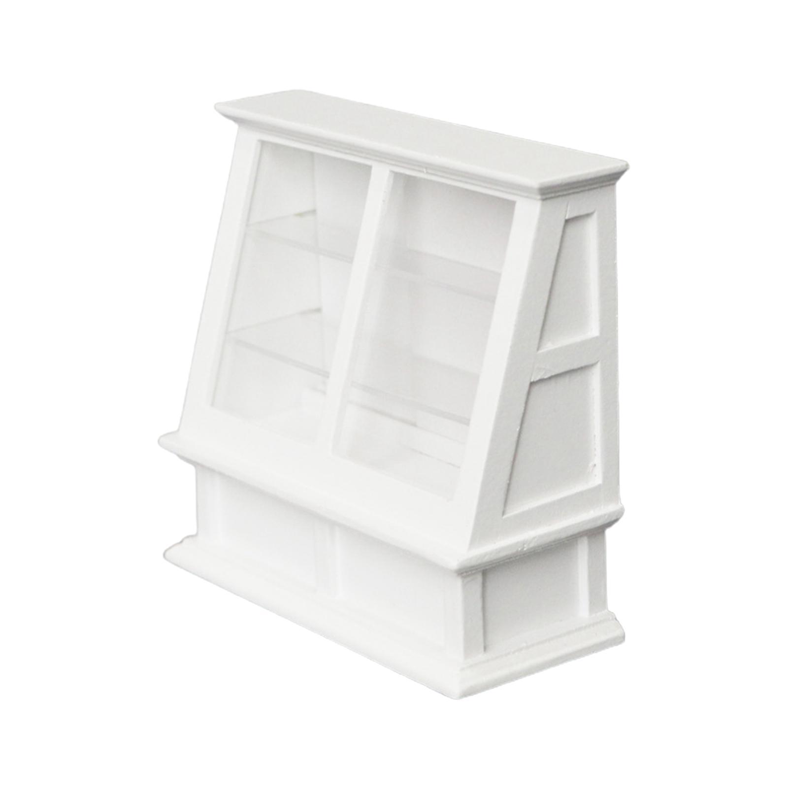 1:12 Dollhouse Miniature Store Cake Cabinet Decoration Miniature Dollhouse Food Cabinet Furniture Accessories
