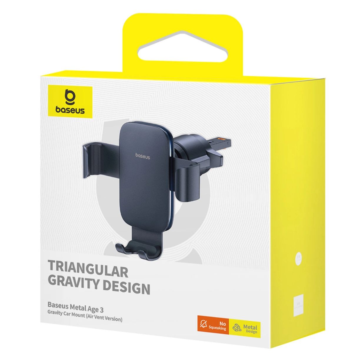 Giá đỡ Baseus Metal Age 3 Gravity Car Mount điện thoại trên ô tô - hàng chính hãng