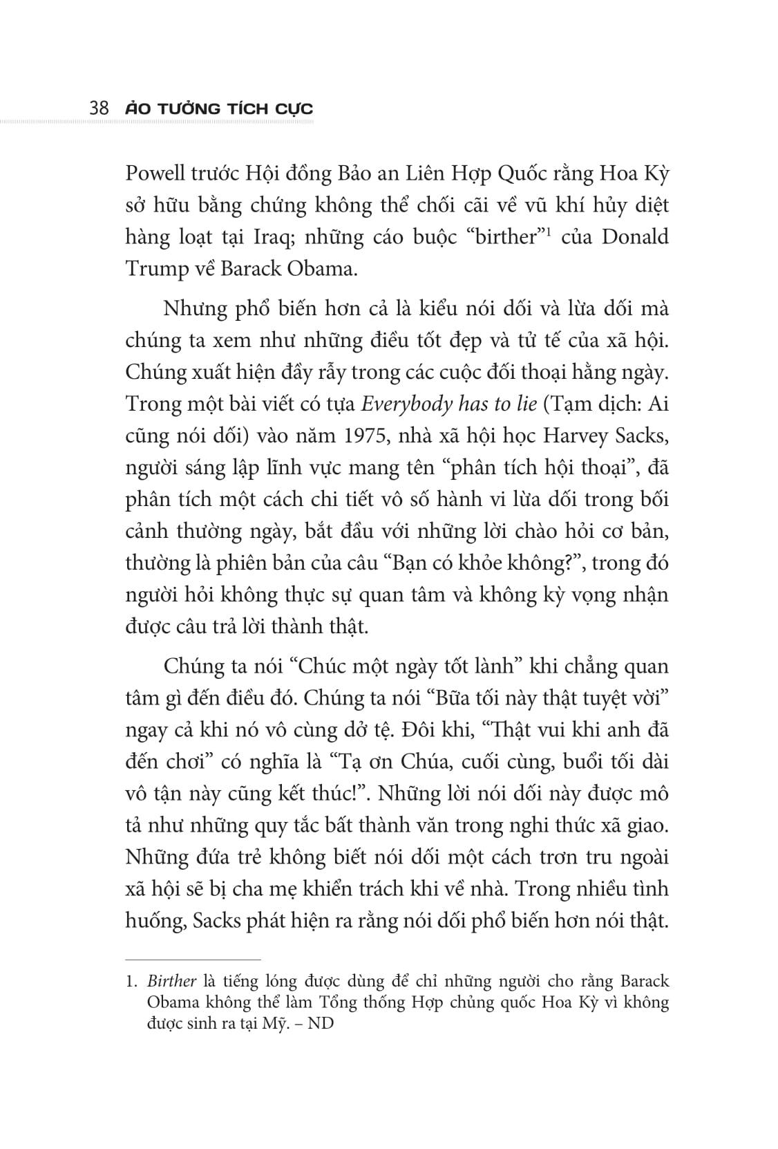 Ảo Tưởng Tích Cực - Useful Delusions