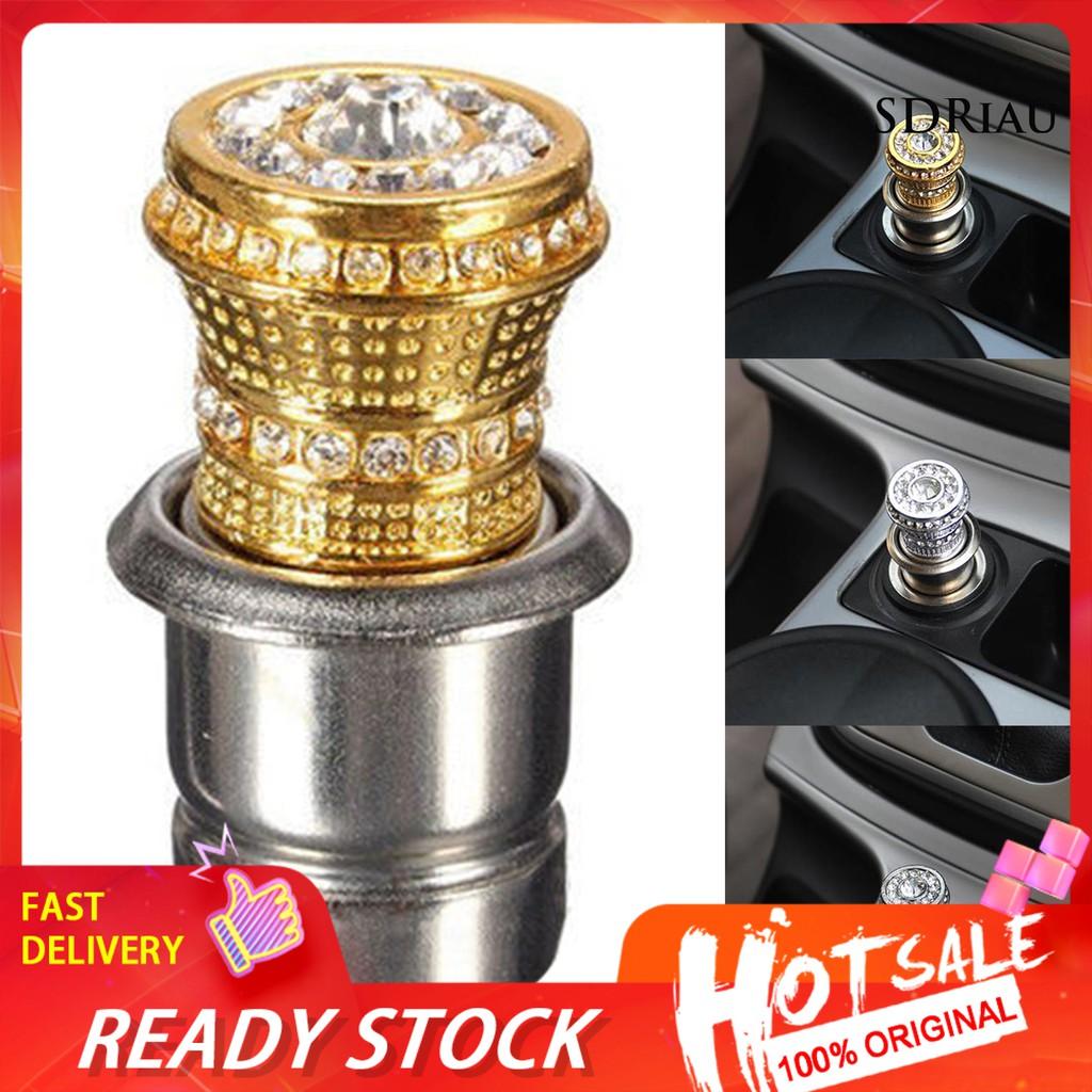 Đầu gắn tẩu sạc xe hơi trang trí đính pha lê lấp lánh