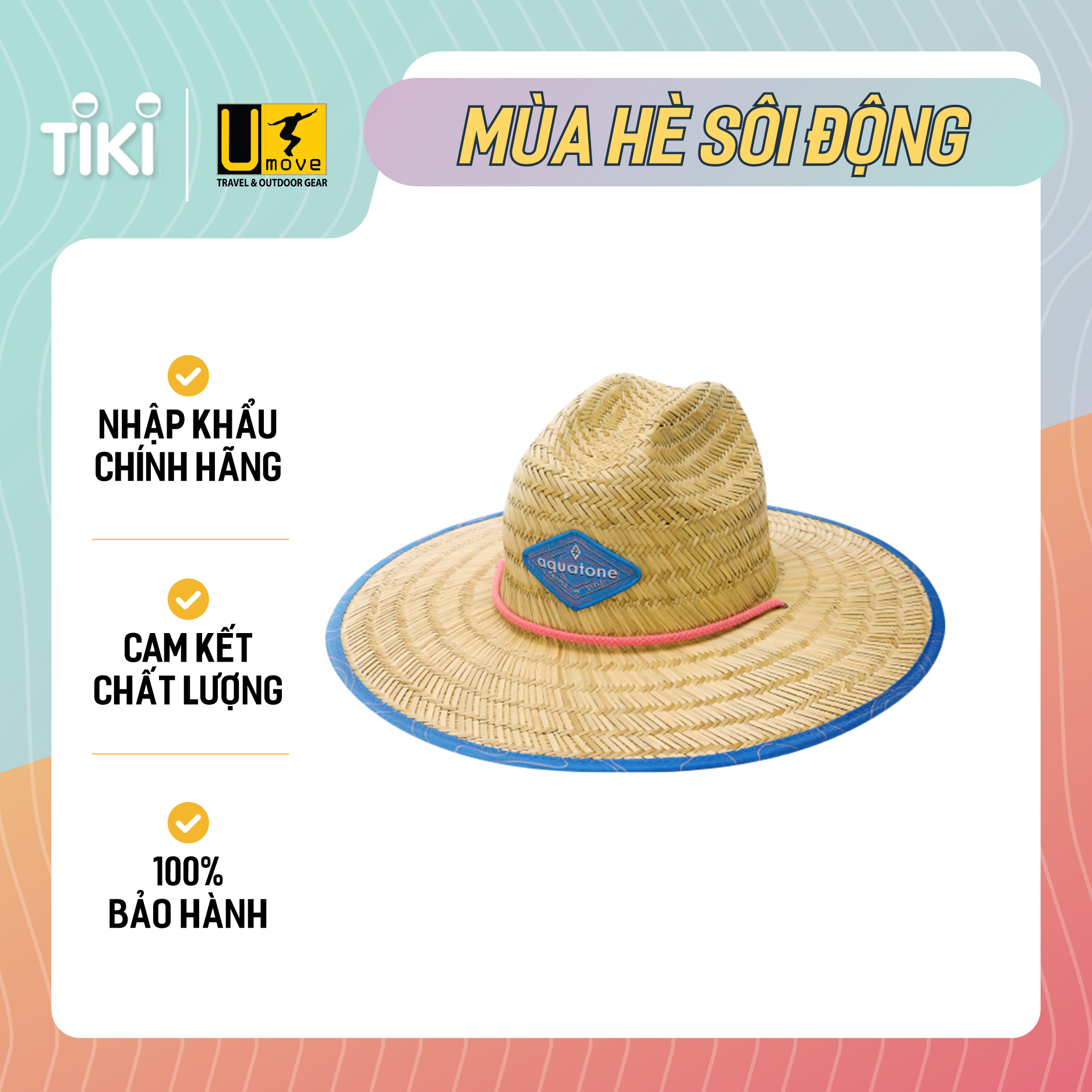 MŨ CÓI AQUATONE STRAW HAT TC-ASH500