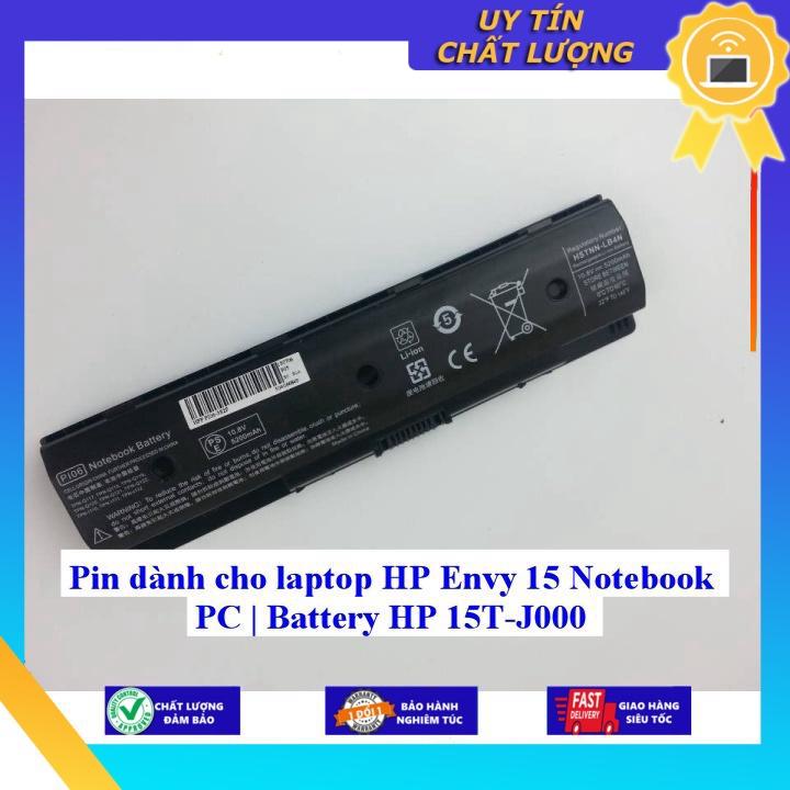Pin dùng cho laptop HP Envy 15 Notebook PC | Battery HP 15T-J000 - Hàng Nhập Khẩu MIBAT651
