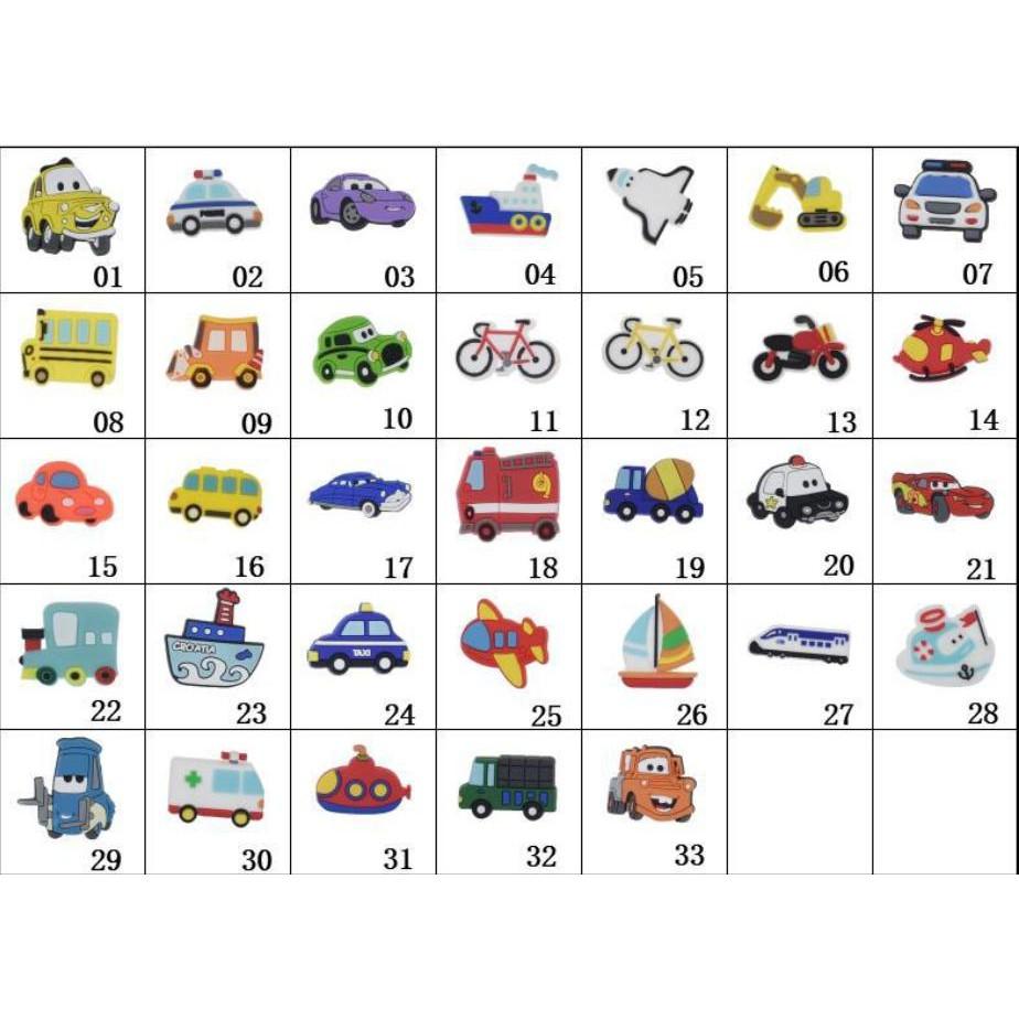 Jibbitz sticker charm 2D gắn dép sục