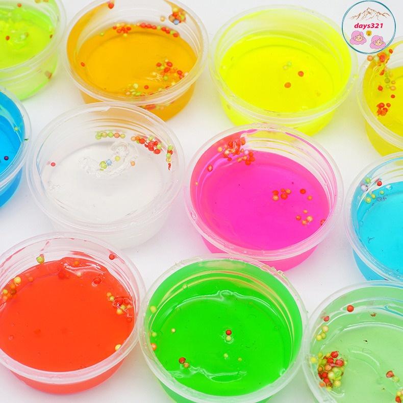 1 hộp Slime nhỏ nhiều màu chất nhờn ma quái (TÁCH LẺ) charm cốm xốp