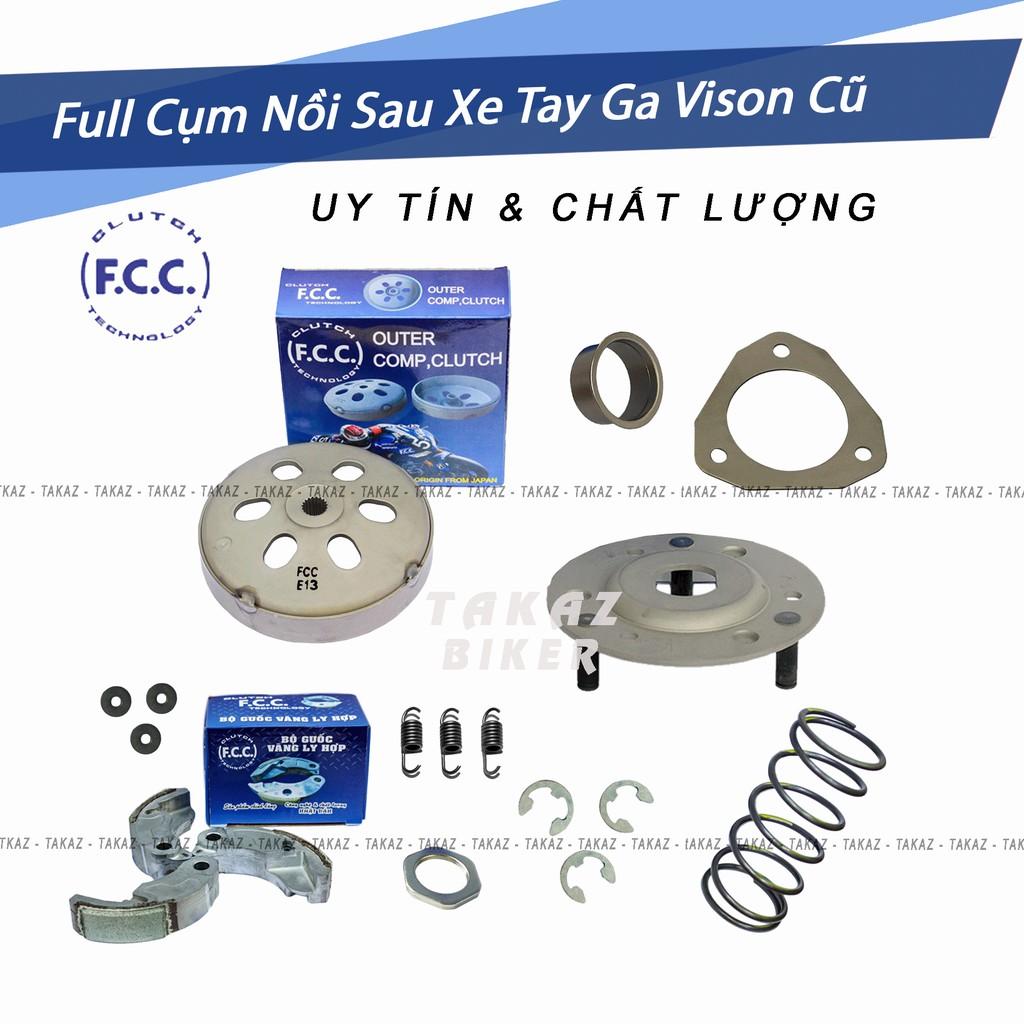 A3 Cả cụm bố ba càng FCC nồi sau dùng cho xe Vison 110 cũ hãng FCC